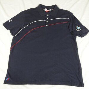 PUMA SPORTS LIFESTYLE BMW MOTORSPORTS DARK BLUE XXL 2XL POLO SHIRT K673